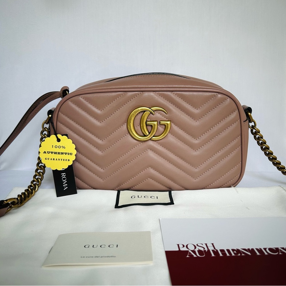 ❌SOLD❌GUCCI GG MARMONT MATELASSE SMALL CAMERA BAG